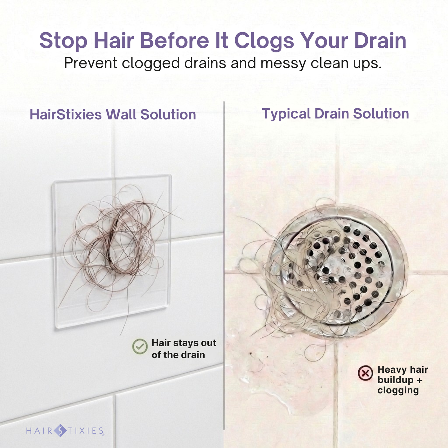 HairStixies Shower Hair Catcher