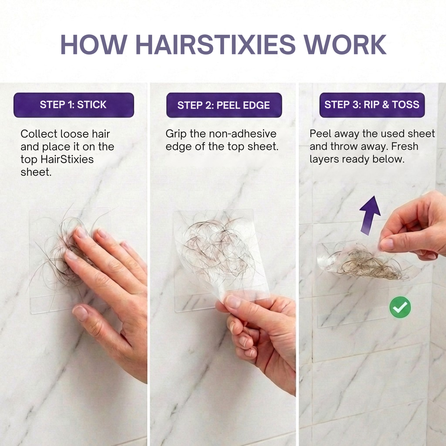 HairStixies Shower Hair Catcher