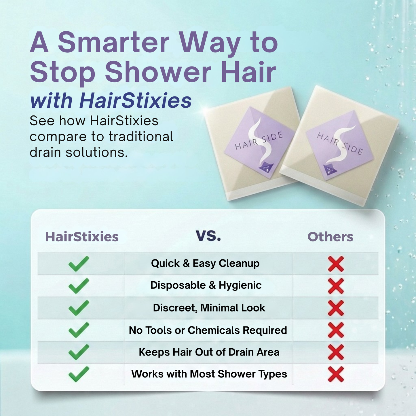 HairStixies Shower Hair Catcher